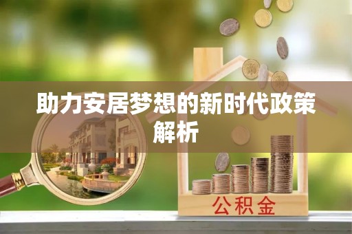 皮山助力安居梦想的新时代政策解析